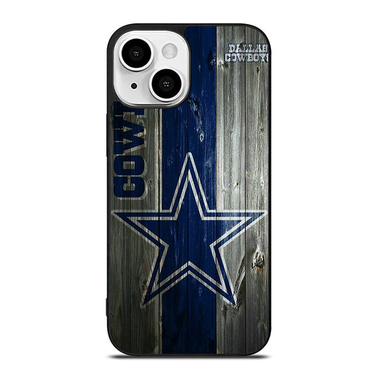 DALLAS COWBOYS WOODEN LOGO iPhone 13 Mini Case Cover