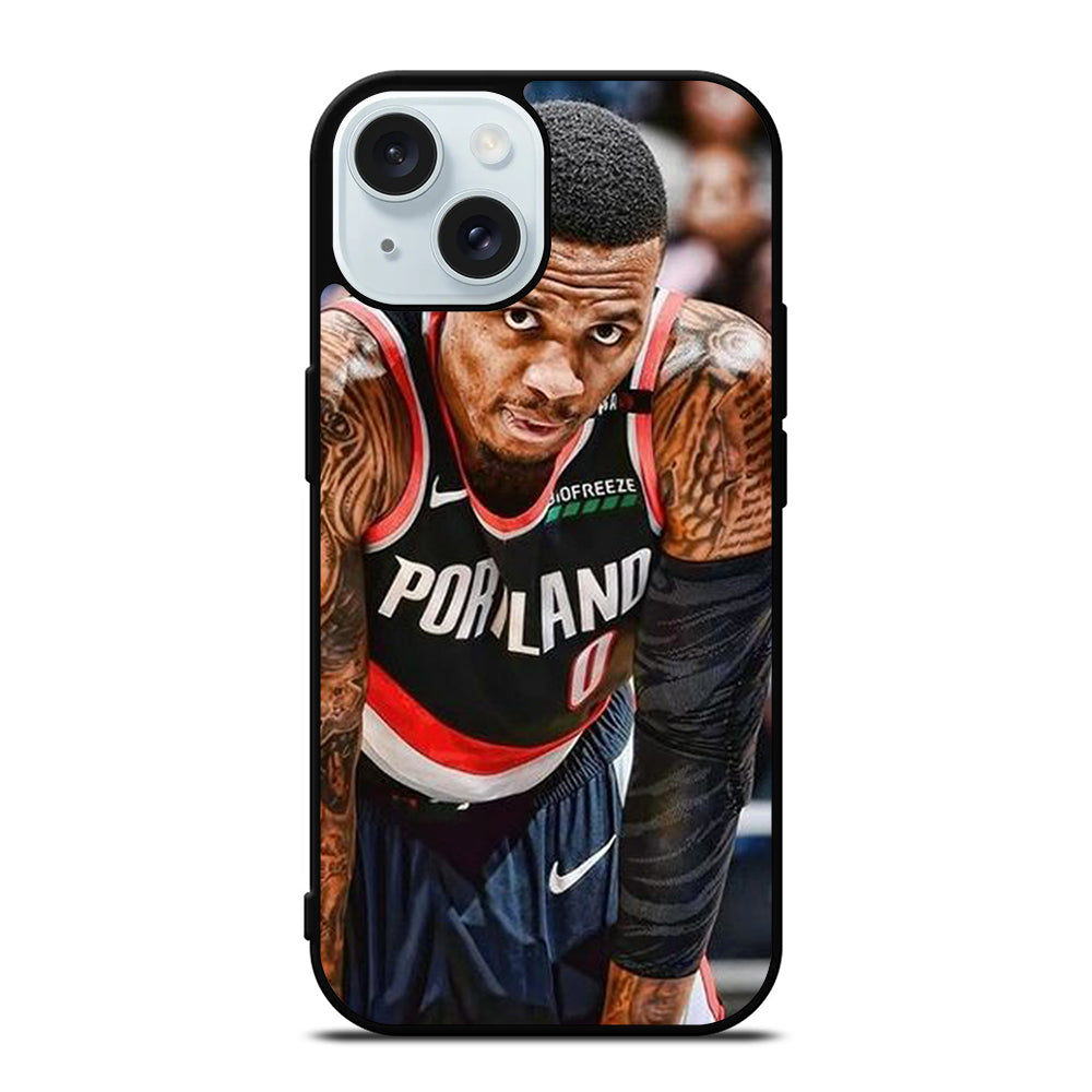 DAMIAN LILLARD TRAIL BLAZERS NBA BASKETBALL iPhone 15 Case Cover