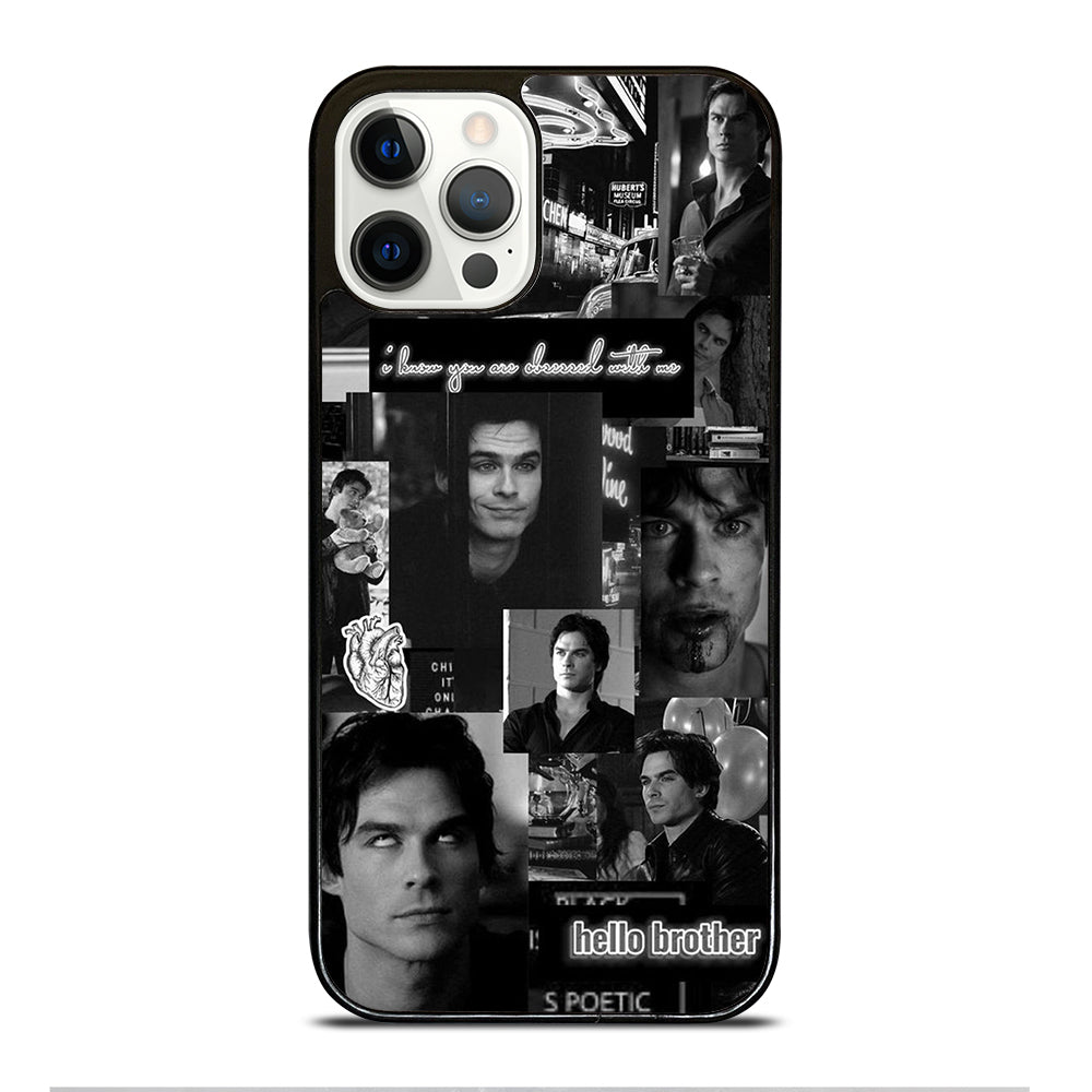 DAMON SALVATORE COLLAGE iPhone 12 Pro Case Cover