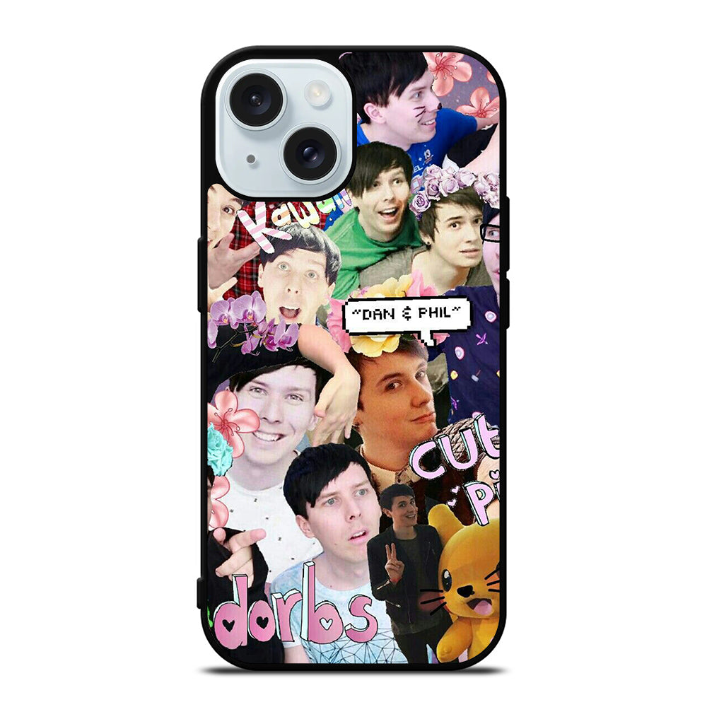 DAN AND PHIL COLLAGE 4 iPhone 15 Case Cover