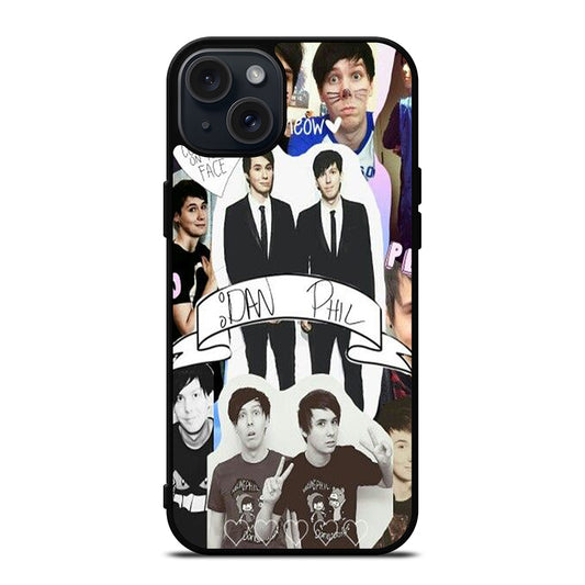 DAN AND PHIL COLLAGE 5 iPhone 15 Plus Case Cover