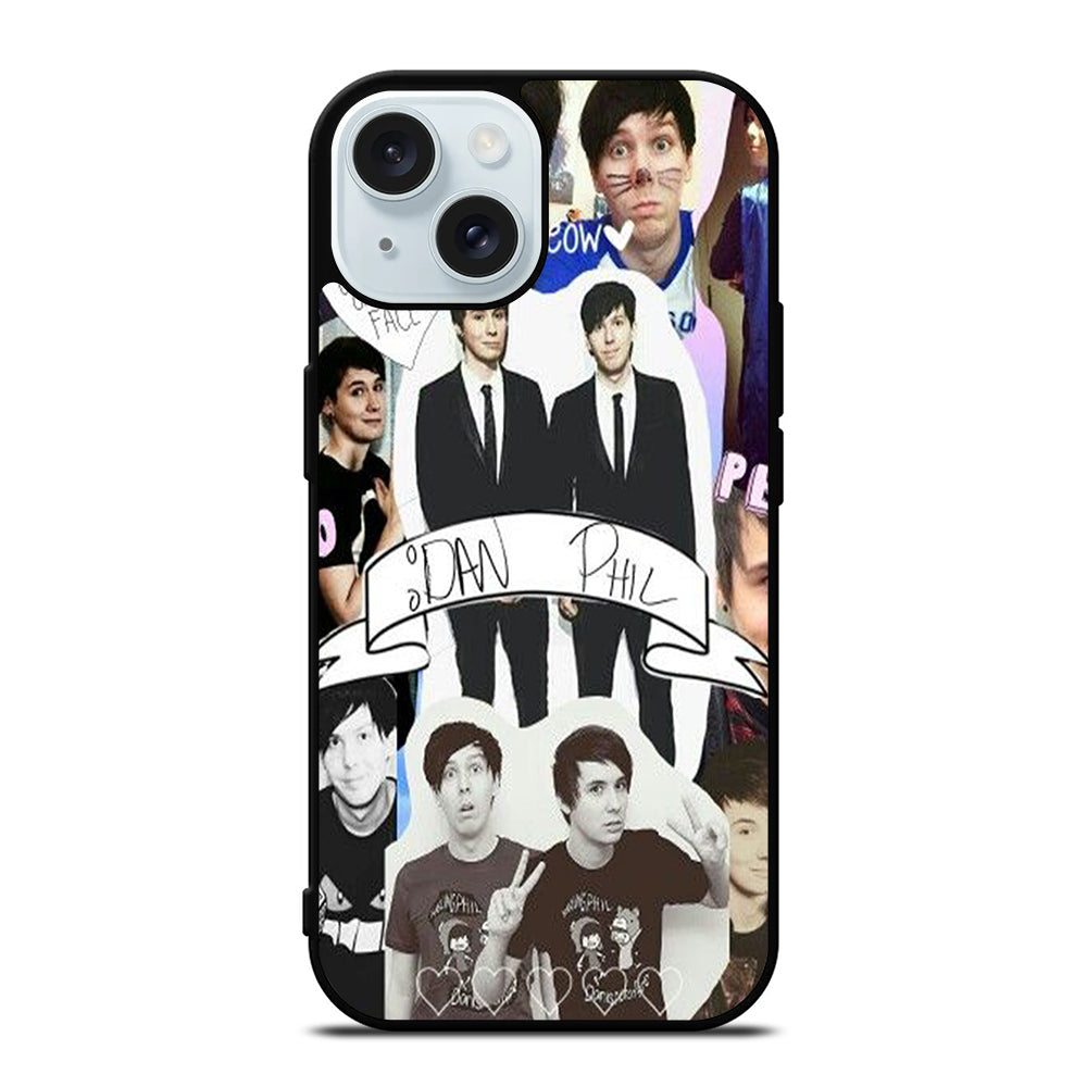 DAN AND PHIL COLLAGE 5 iPhone 15 Case Cover