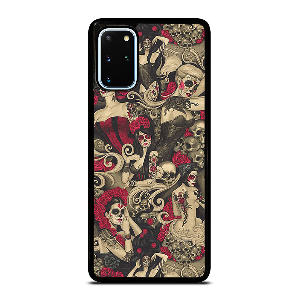DAY OF THE DEAD SKULL ART Samsung Galaxy S20 Plus Case Cover