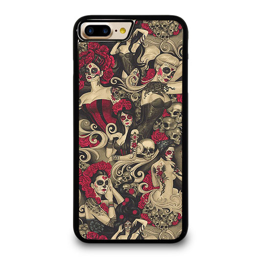 DAY OF THE DEAD SKULL ART iPhone 7 / 8 Plus Case Cover