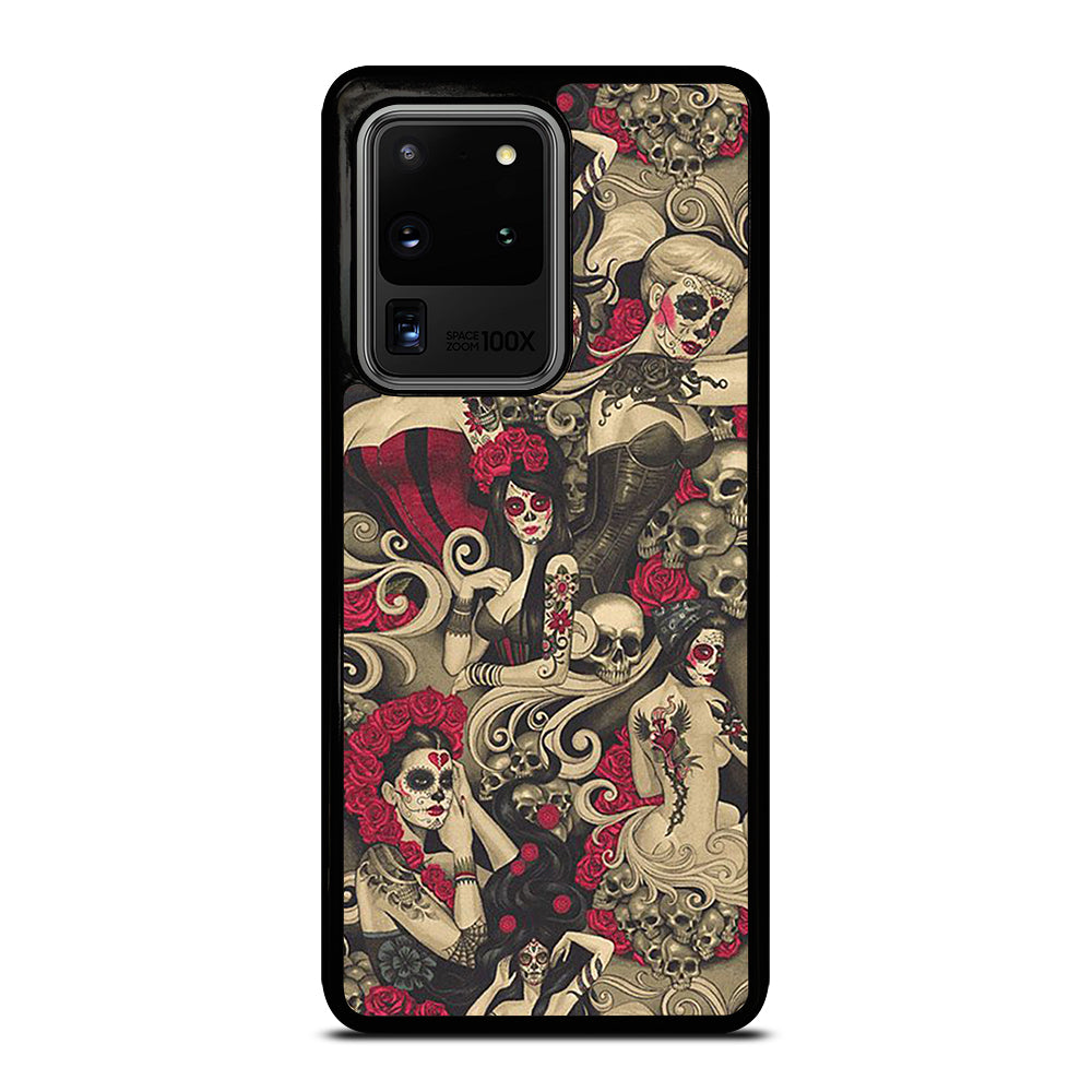 DAY OF THE DEAD SKULL ART Samsung Galaxy S20 Ultra Case Cover