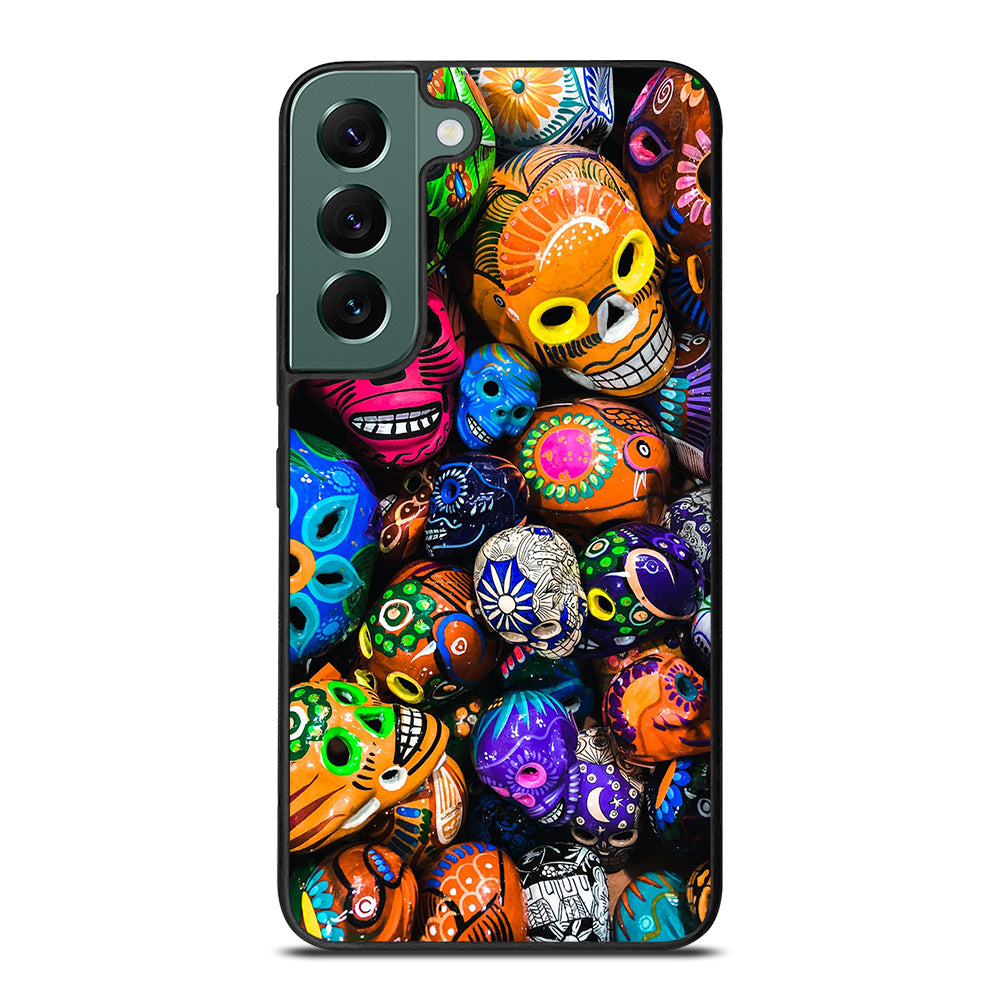 DAY OF THE DEAD SKULL PATTERN Samsung Galaxy S22 Case Cover