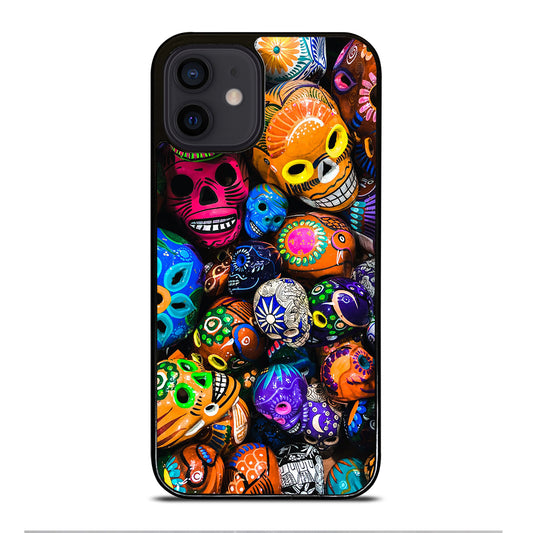DAY OF THE DEAD SKULL PATTERN iPhone 12 Mini Case Cover