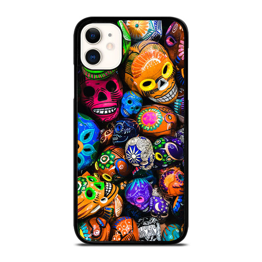 DAY OF THE DEAD SKULL PATTERN iPhone 11 Case Cover