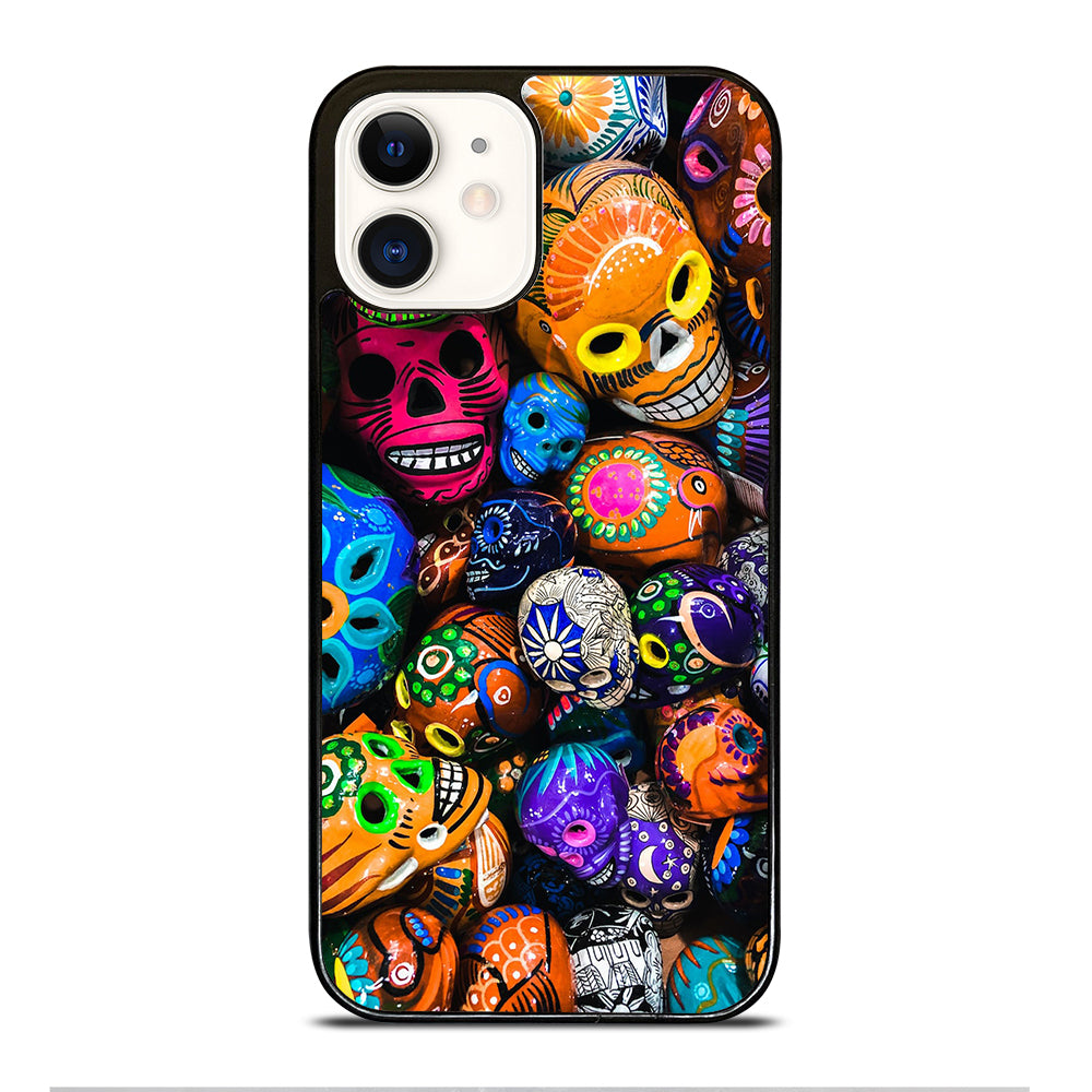 DAY OF THE DEAD SKULL PATTERN iPhone 12 Case Cover