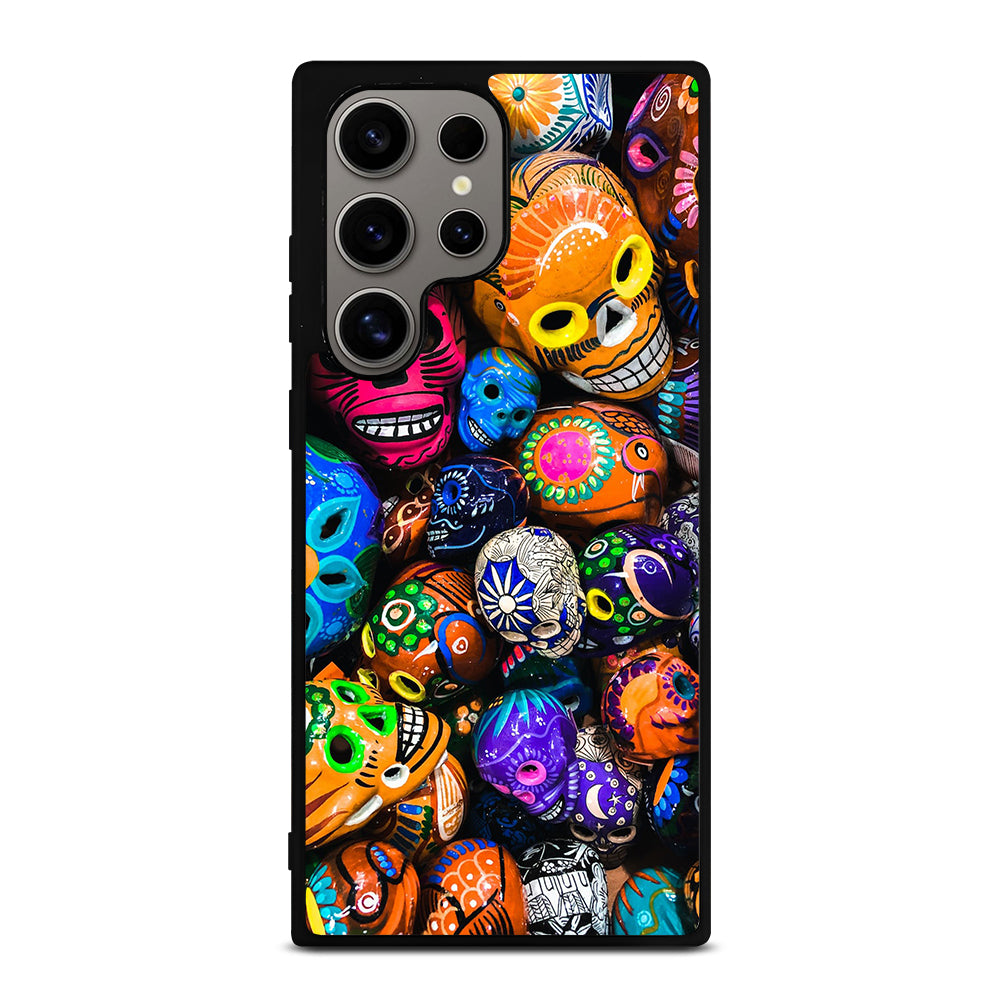 DAY OF THE DEAD SKULL PATTERN Samsung Galaxy S24 Ultra Case Cover