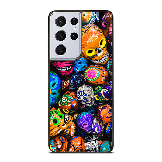 DAY OF THE DEAD SKULL PATTERN Samsung Galaxy S21 Ultra Case Cover
