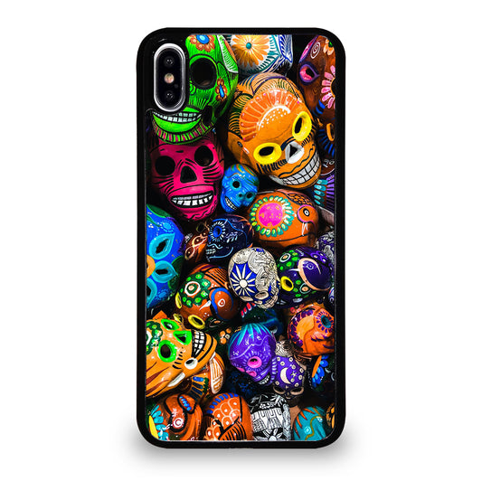 DAY OF THE DEAD SKULL PATTERN iPhone XS Max Case Cover