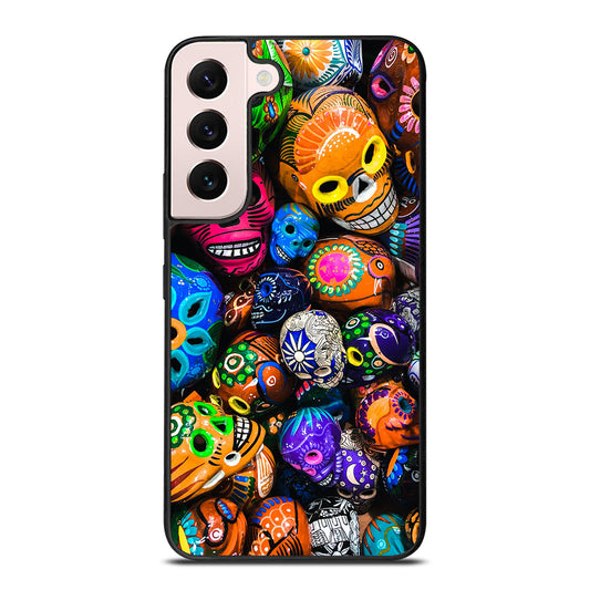 DAY OF THE DEAD SKULL PATTERN Samsung Galaxy S22 Plus Case Cover