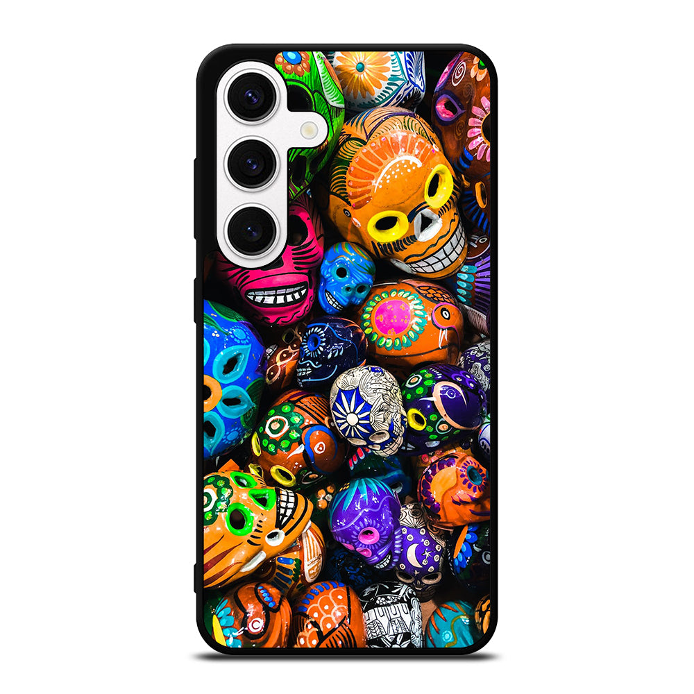 DAY OF THE DEAD SKULL PATTERN Samsung Galaxy S24 Case Cover