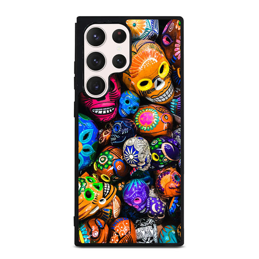 DAY OF THE DEAD SKULL PATTERN Samsung Galaxy S23 Ultra Case Cover