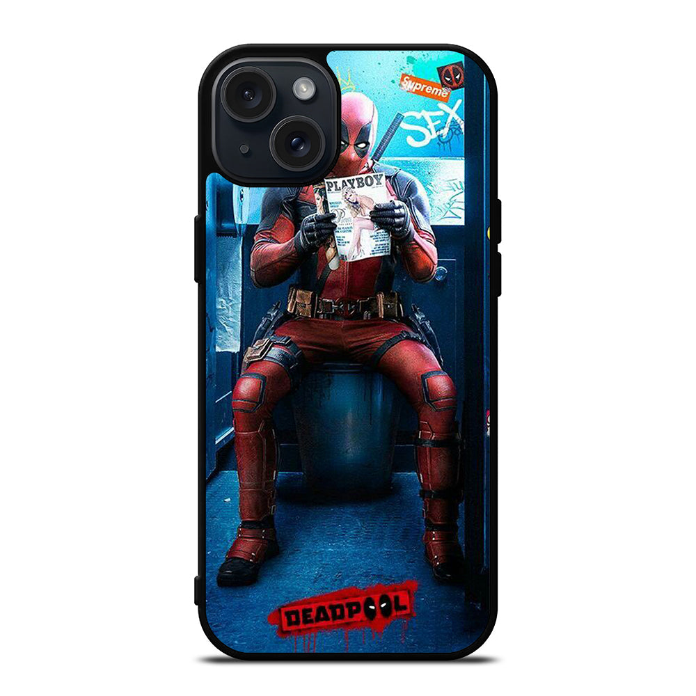 DEADPOOL FUNNY HERO iPhone 15 Plus Case Cover