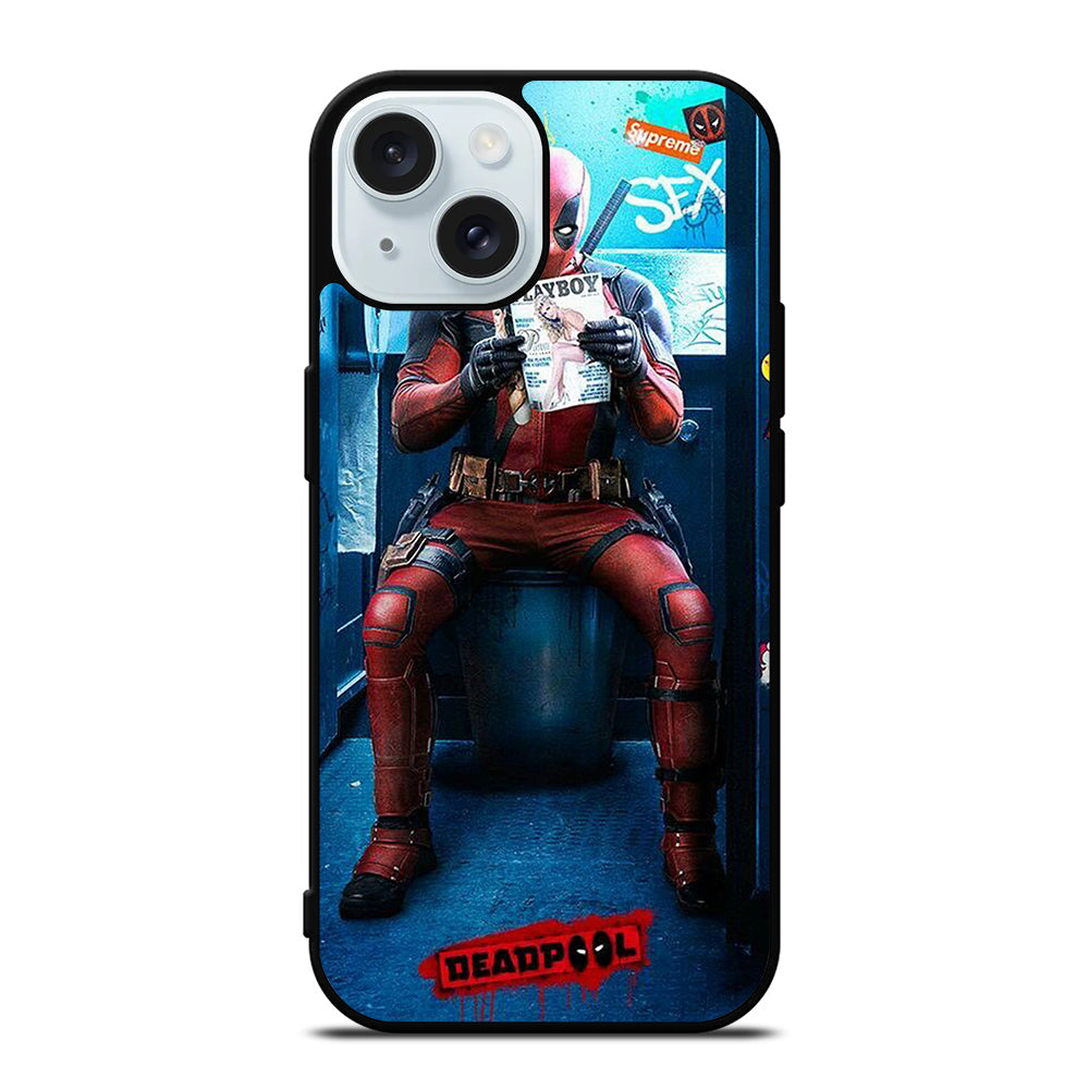 DEADPOOL FUNNY HERO iPhone 15 Case Cover