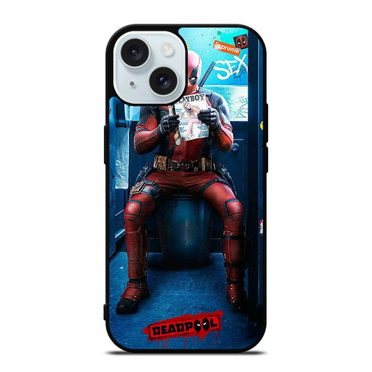 DEADPOOL FUNNY HERO iPhone 15 Case Cover