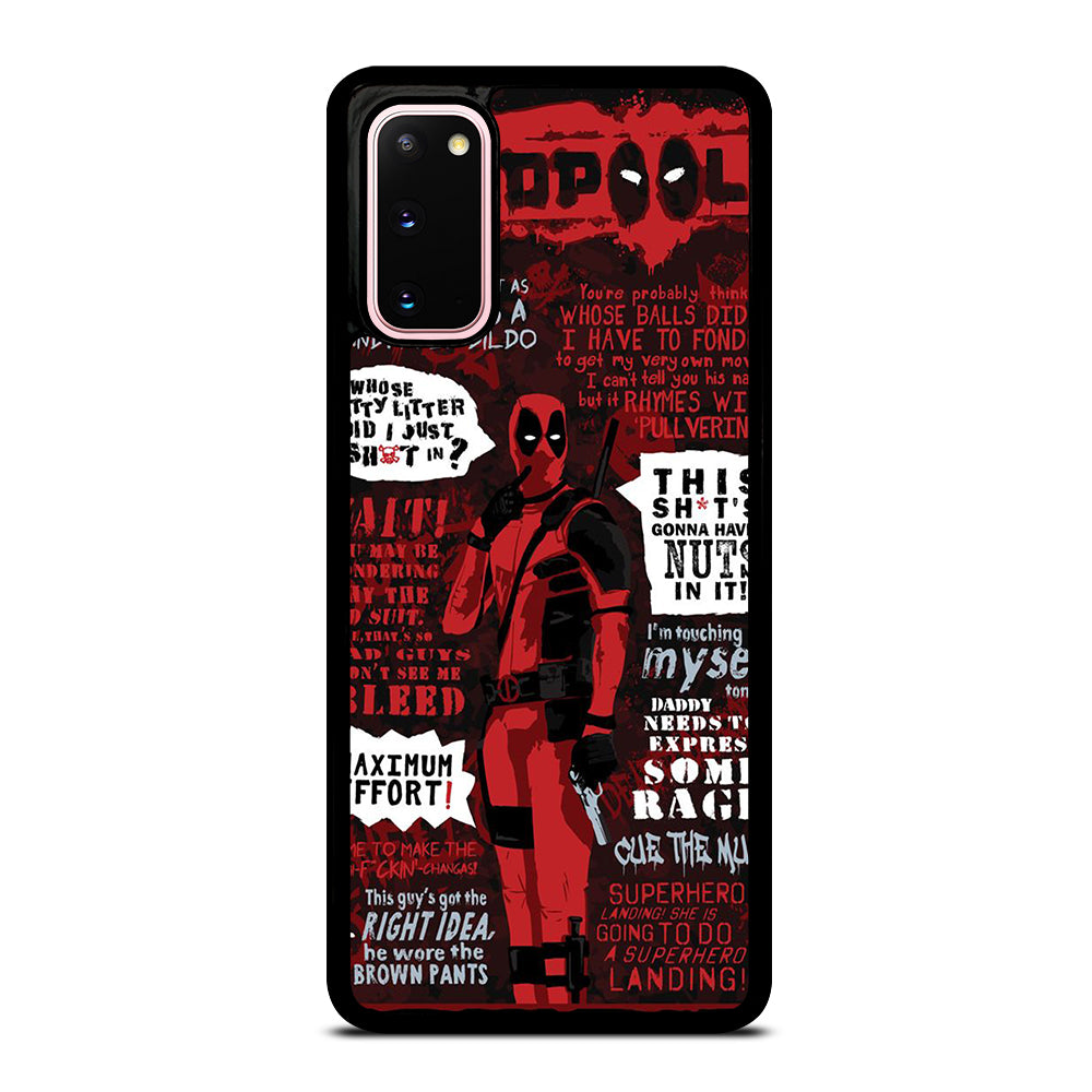 DEADPOOL QUOTE Samsung Galaxy S20 Case Cover