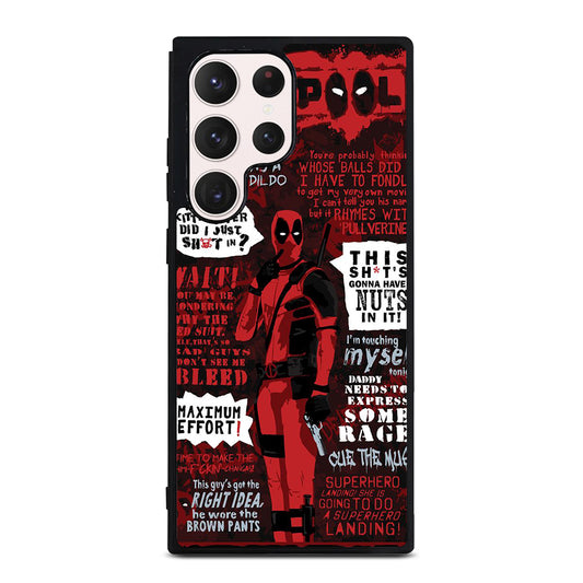 DEADPOOL QUOTE Samsung Galaxy S23 Ultra Case Cover