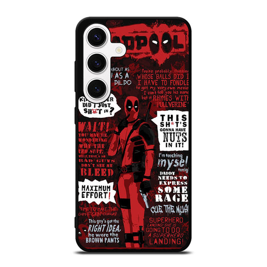 DEADPOOL QUOTE Samsung Galaxy S24 Case Cover
