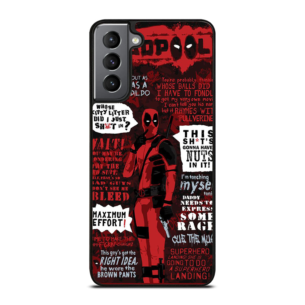 DEADPOOL QUOTE Samsung Galaxy S21 Plus Case Cover