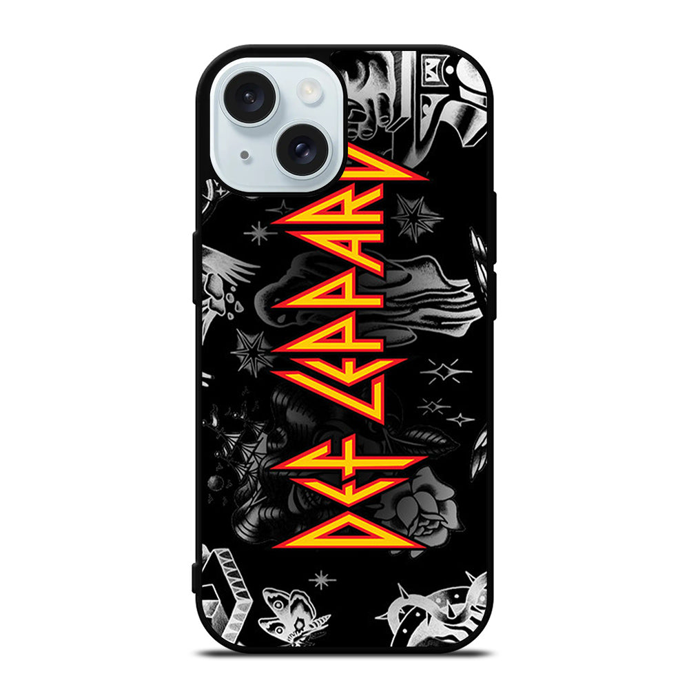 DEF LEPPARD GROUP BAND iPhone 15 Case Cover