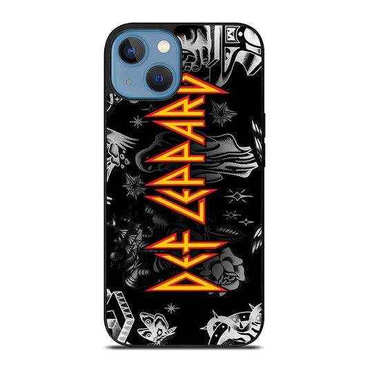 DEF LEPPARD GROUP BAND iPhone 13 Case Cover