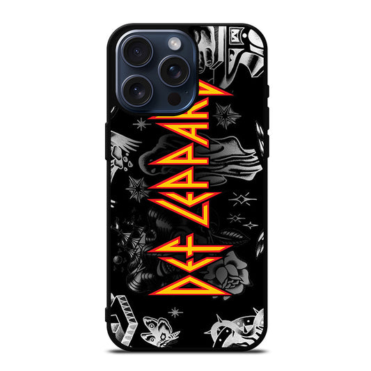DEF LEPPARD GROUP BAND iPhone 15 Pro Max Case Cover