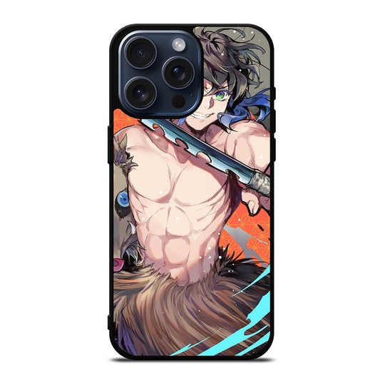 DEMON SLAYER ANIME INOSUKE 2 iPhone 15 Pro Max Case Cover