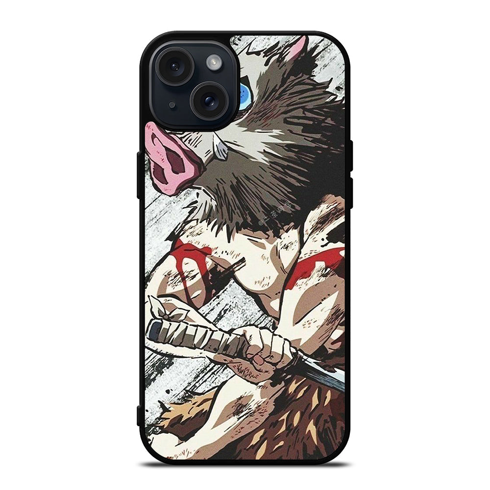 DEMON SLAYER HASHIBIRA INOSUKE ANIME iPhone 15 Plus Case Cover