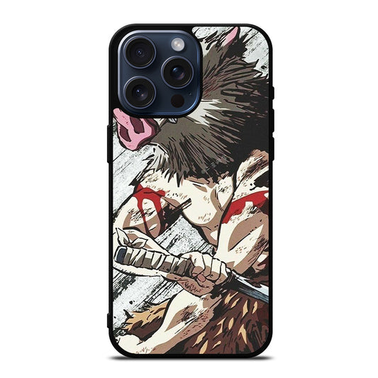 DEMON SLAYER HASHIBIRA INOSUKE ANIME iPhone 15 Pro Max Case Cover