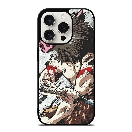 DEMON SLAYER HASHIBIRA INOSUKE ANIME iPhone 15 Pro Case Cover