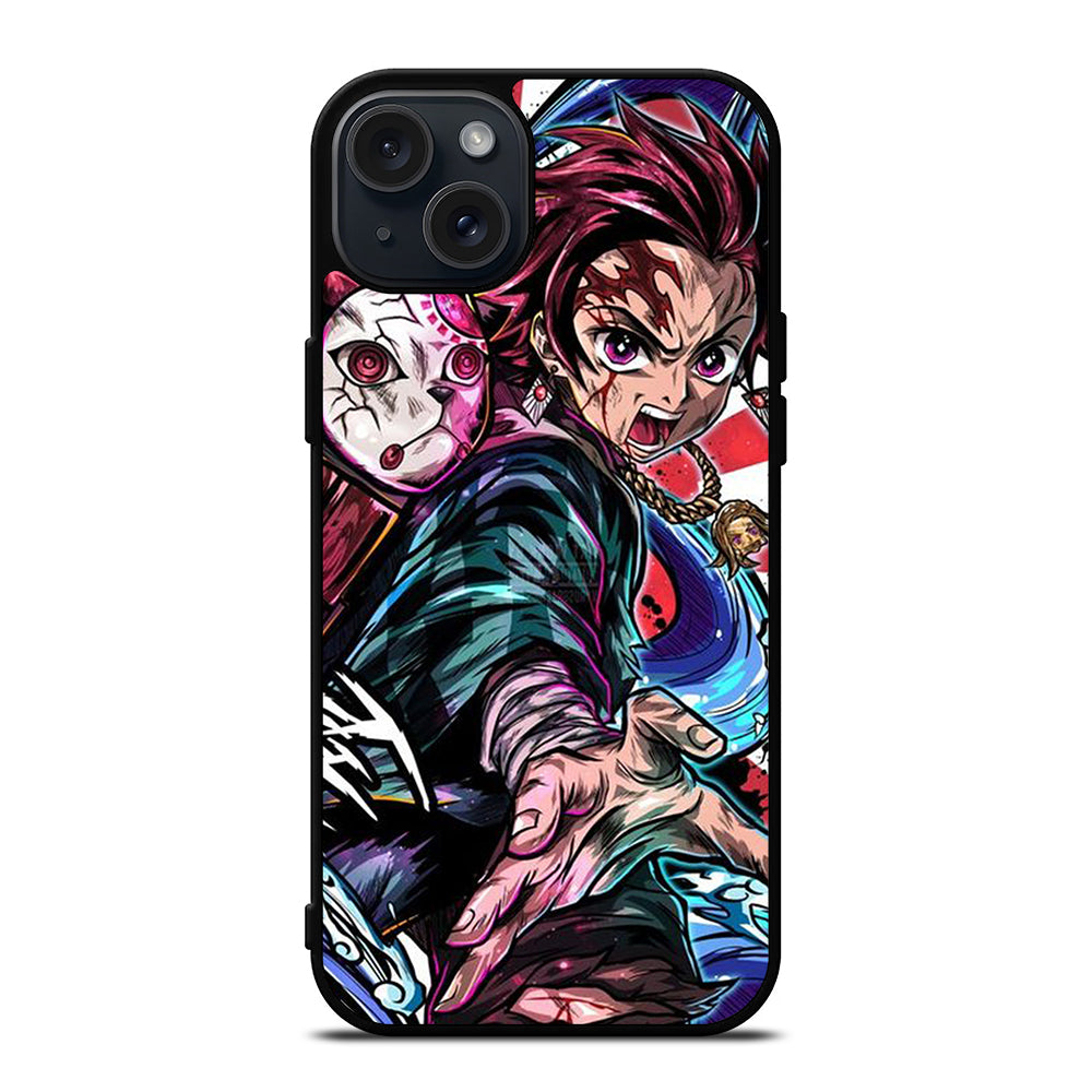 DEMON SLAYER TANJIRO KAMADO ART iPhone 15 Plus Case Cover
