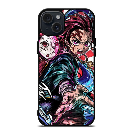 DEMON SLAYER TANJIRO KAMADO ART iPhone 15 Plus Case Cover