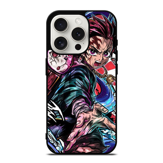 DEMON SLAYER TANJIRO KAMADO ART iPhone 15 Pro Case Cover