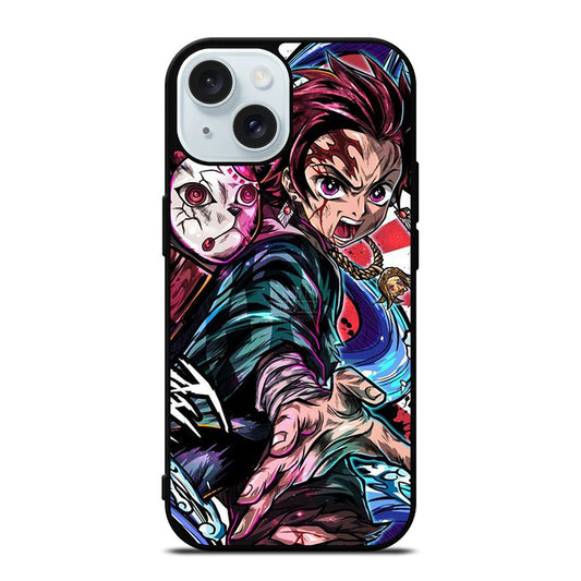 DEMON SLAYER TANJIRO KAMADO ART iPhone 15 Case Cover