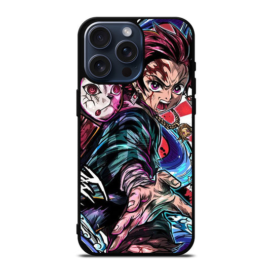 DEMON SLAYER TANJIRO KAMADO ART iPhone 15 Pro Max Case Cover