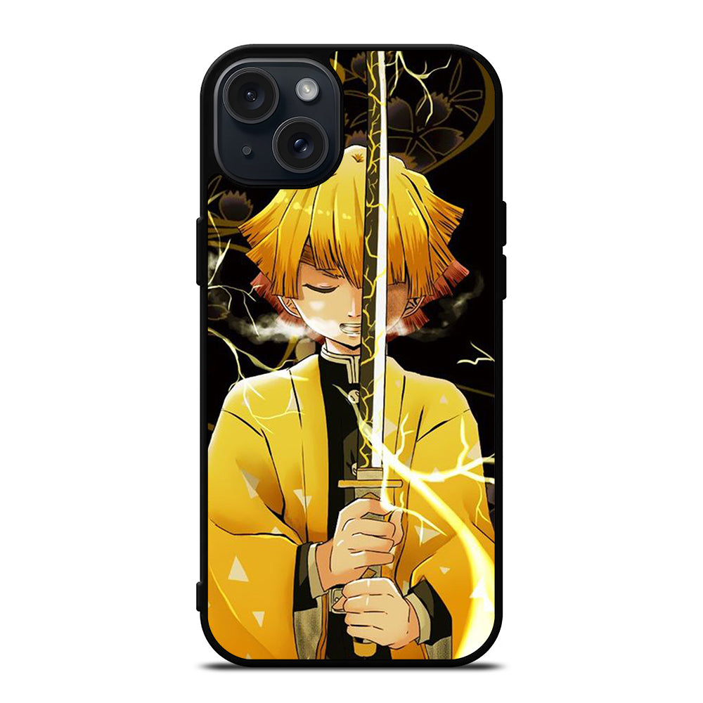 DEMON SLAYER ZENITSU AGATSUMA ANIME iPhone 15 Plus Case Cover