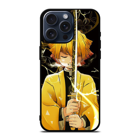 DEMON SLAYER ZENITSU AGATSUMA ANIME iPhone 15 Pro Max Case Cover