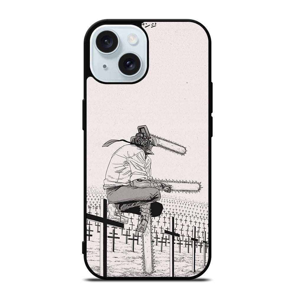 DENJI CHAINSAW MANGA iPhone 15 Case Cover