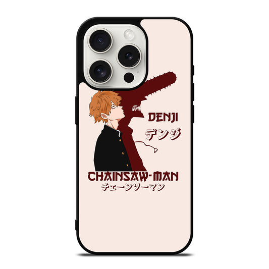DENJI CHAINSAW MAN ART ANIME iPhone 15 Pro Case Cover