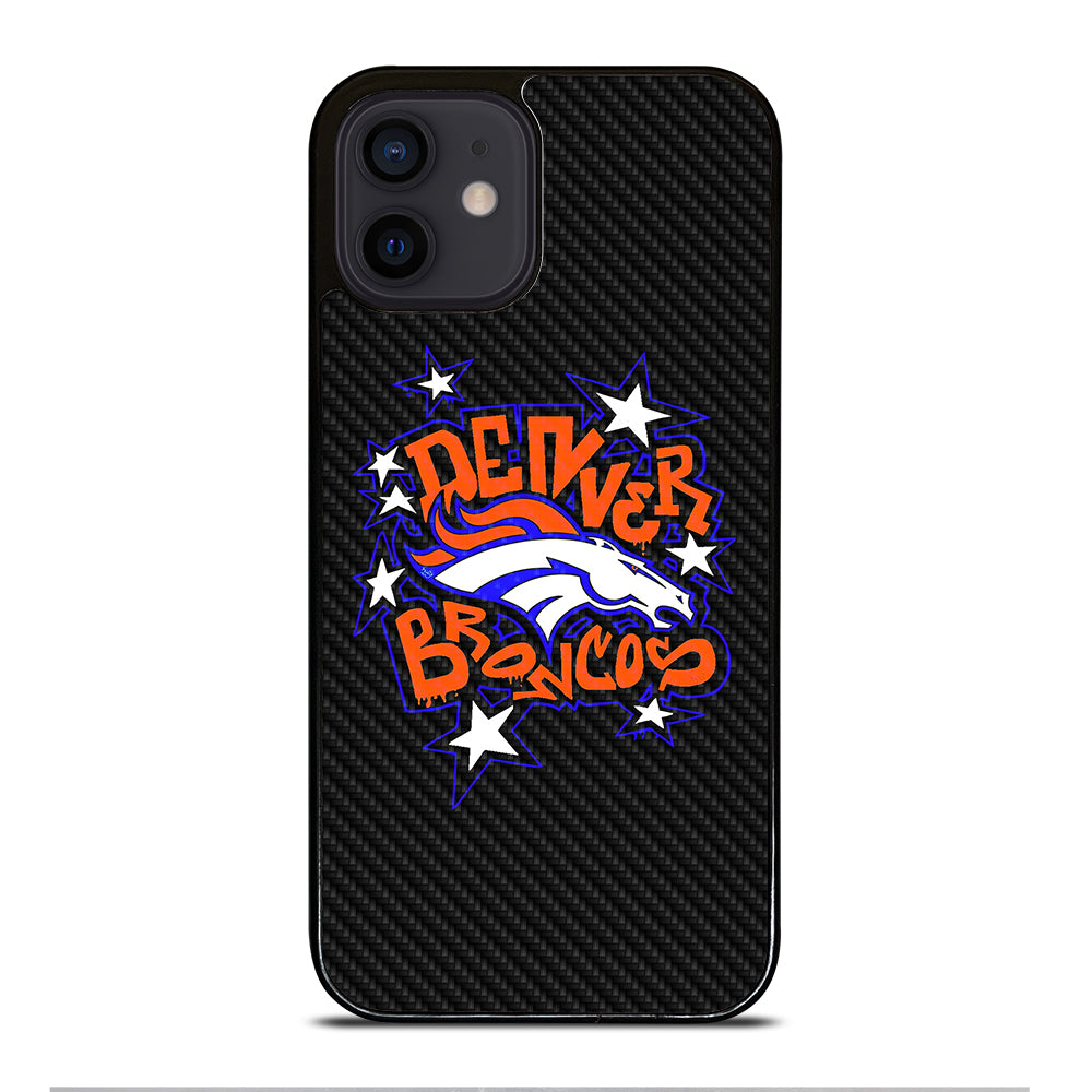 DENVER BRONCOS CARBON LOGO iPhone 12 Mini Case Cover