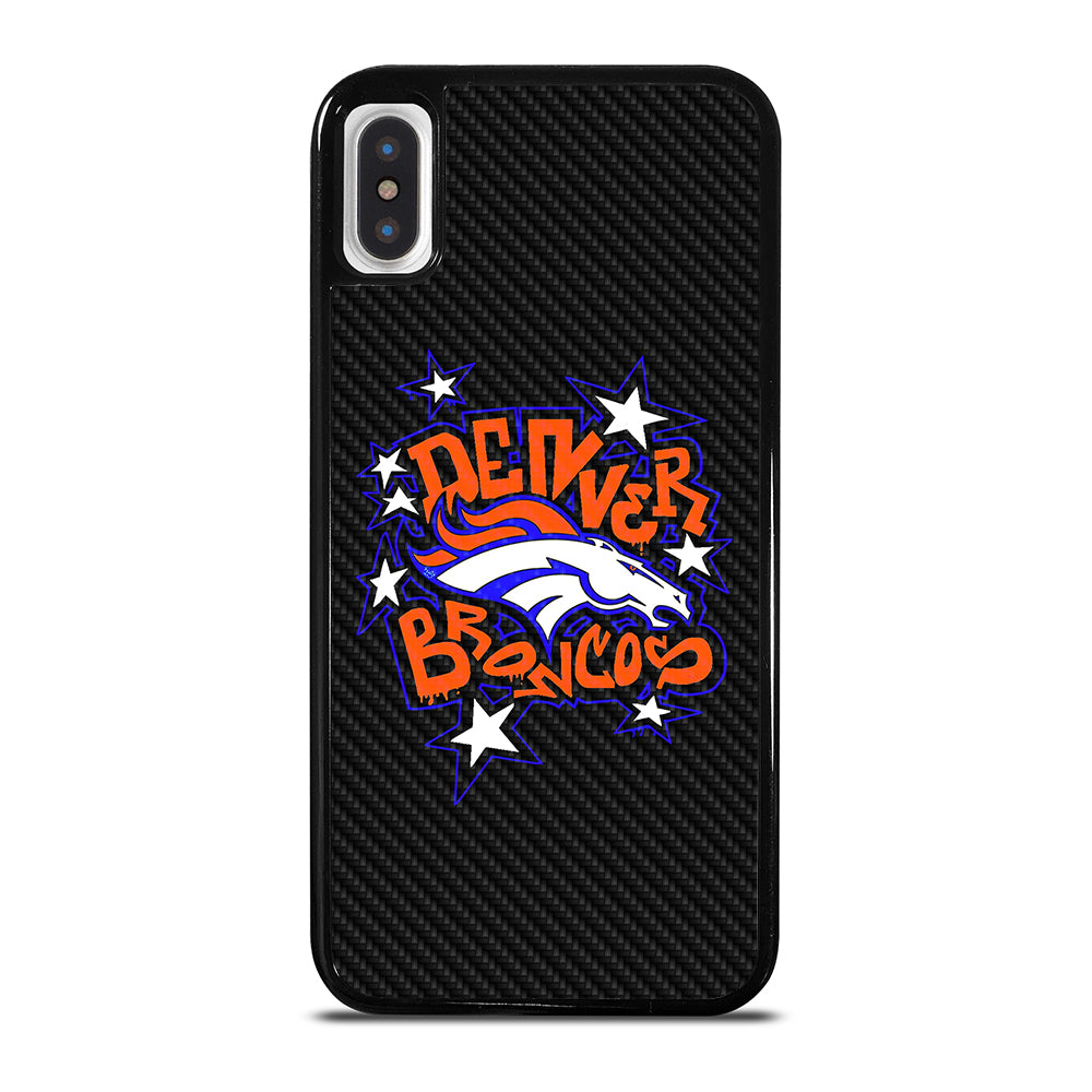 DENVER BRONCOS CARBON LOGO iPhone X / XS Case Cover
