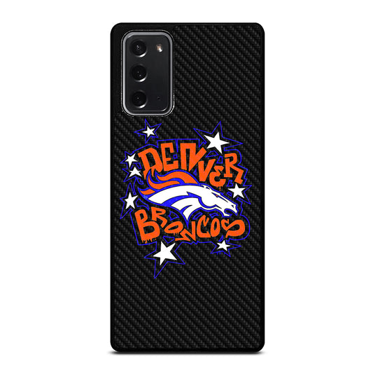 DENVER BRONCOS CARBON LOGO Samsung Galaxy Note 20 Case Cover
