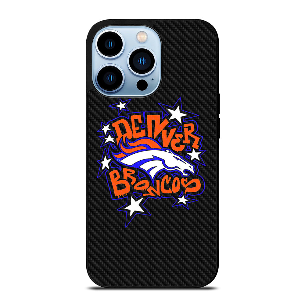 DENVER BRONCOS CARBON LOGO iPhone 13 Pro Max Case Cover
