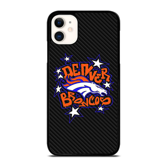 DENVER BRONCOS CARBON LOGO iPhone 11 Case Cover