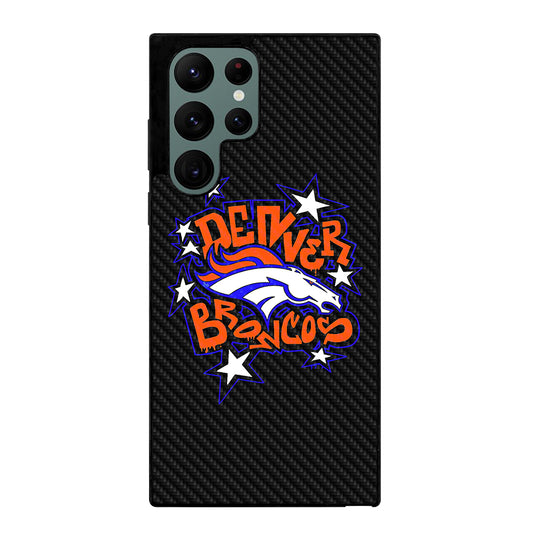 DENVER BRONCOS CARBON LOGO Samsung Galaxy S22 Ultra Case Cover