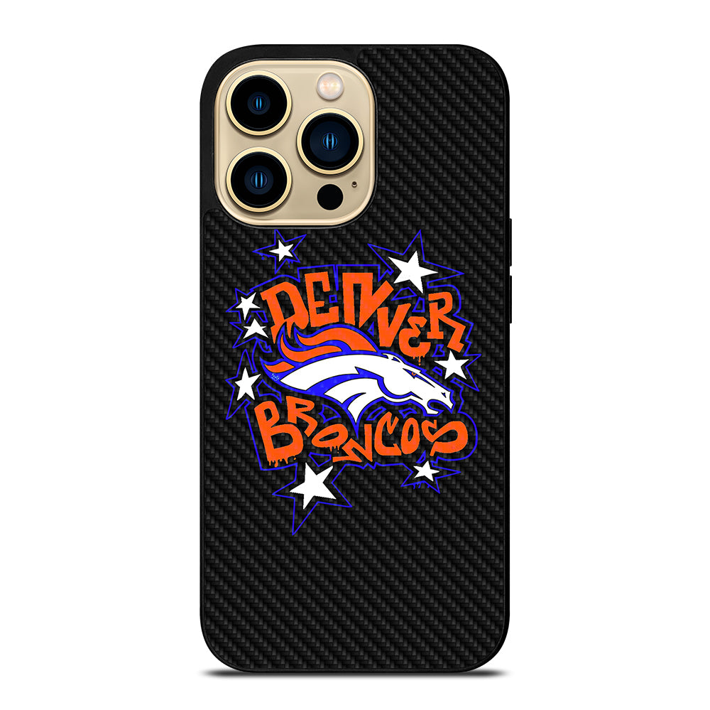 DENVER BRONCOS CARBON LOGO iPhone 14 Pro Max Case Cover