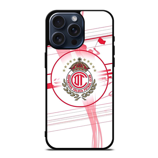 DEPORTIVO TOLUCA FC FUTBOL CLUB iPhone 15 Pro Max Case Cover